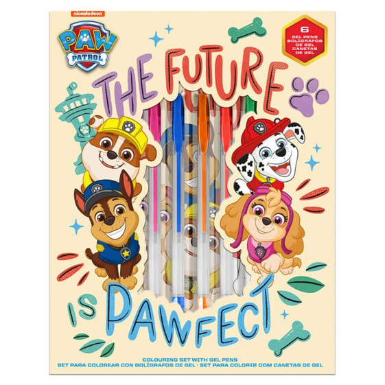 PAW PATROL Of Activities With Gel Boligraphs Notebook