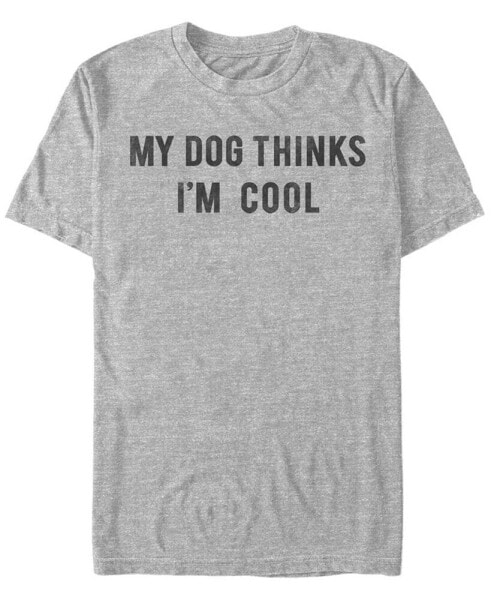Men's Dog Cool Short Sleeve Crew T-shirt