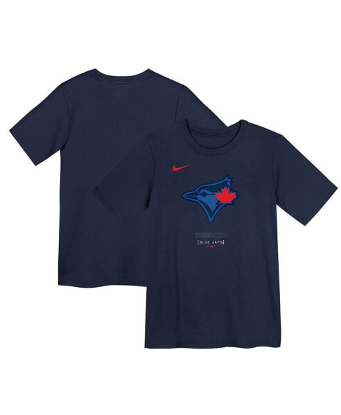 Preschool Navy Toronto Blue Jays 2024 City Connect Large Logo T-Shirt