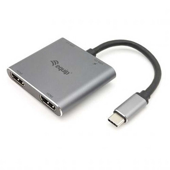 EQUIP 133484 2xHDMI USB-C To HDMI Adapter