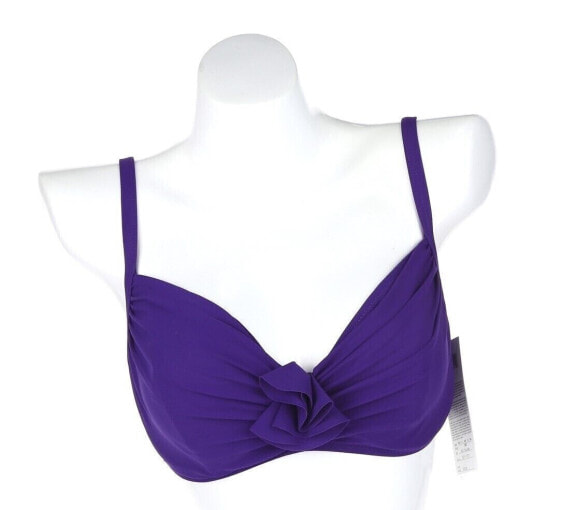 Gottex Contour 128206 dark purple Underwire bikini top swimwear Size 34D