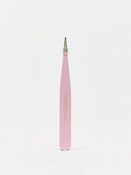 Tatti Lashes Pointed Tweezers - Pink