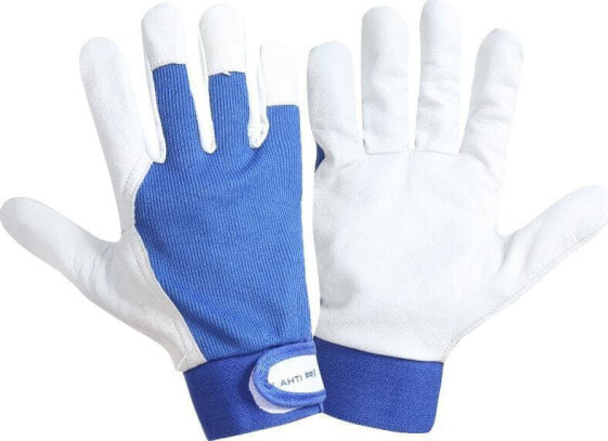 Рабочие перчатки LAHTI PRO из козьей кожи, синие 8" 12 пар (L272108P)