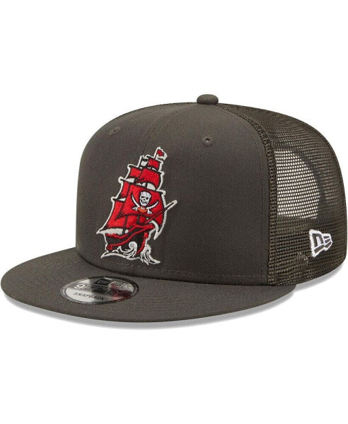 Men's Pewter Tampa Bay Buccaneers Classic Trucker 9FIFTY Snapback Hat