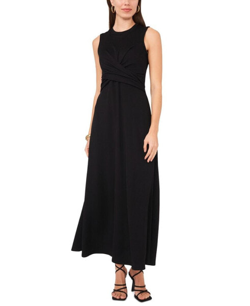 Women's Sleeveless Crossover Maxi Dress