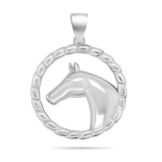 Design silver horse pendant PT32W