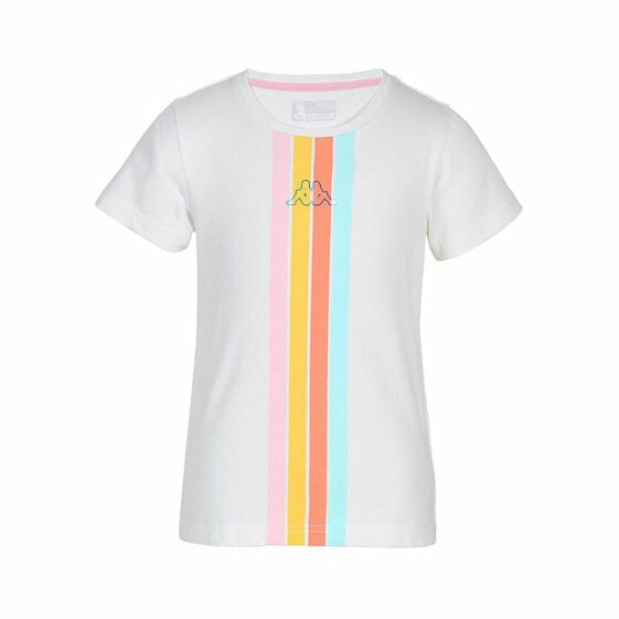 Child's Short Sleeve T-Shirt Kappa Quome K White