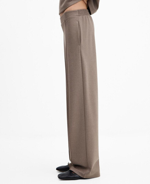 Women's Decorative Seams Trousers