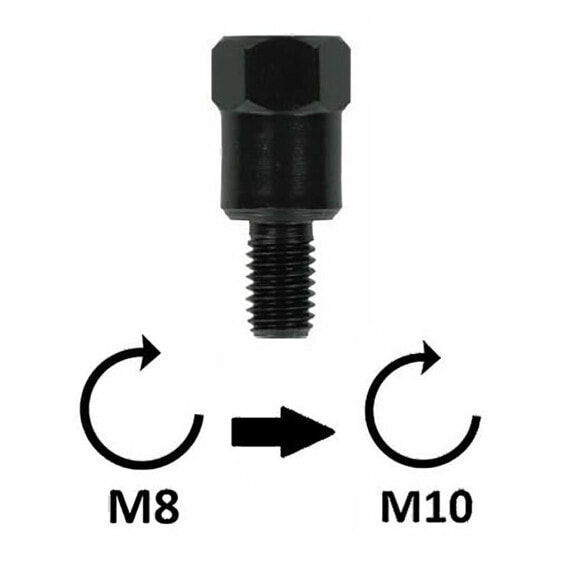 BCR M8X1.25 Rh Upper > M10X1.25 Rh Lower mirror adapter