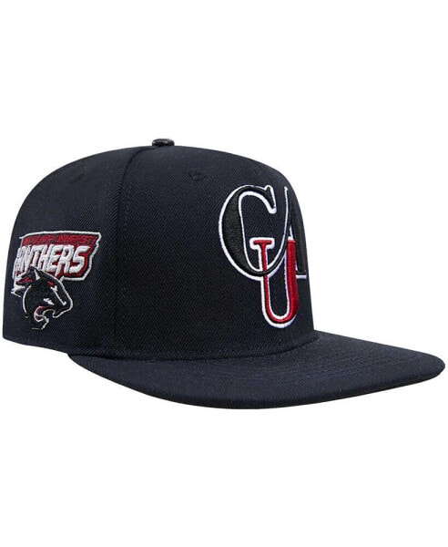 Men's Black Clark Atlanta Panthers Arch Over Logo Evergreen Snapback Hat