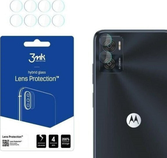 3MK Szkło hybrydowe na obiektyw aparatu 3MK Lens Protect Motorola Moto E22 [4 PACK]