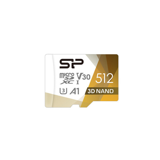 Silicon Power SP512GBSTXDU3V20AB - 512 GB - MicroSDXC - Class 10 - UHS-I - 100 MB/s - 80 MB/s