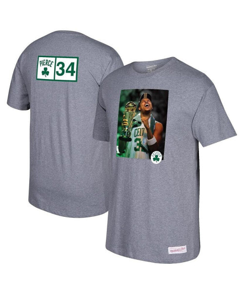 Men's Paul Pierce Gray Boston Celtics Graphic T-shirt