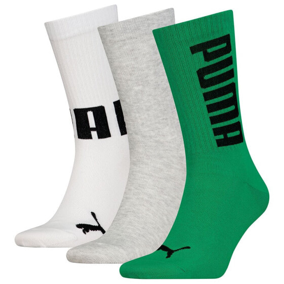 PUMA Big Logo long socks 3 units