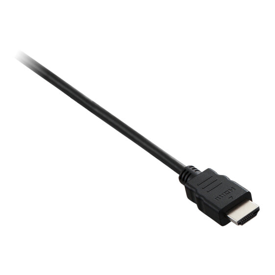 V7 Black Video Cable HDMI Male to HDMI Male 1m 3.3ft - 1 m - HDMI Type A (Standard) - HDMI Type A (Standard) - 10.2 Gbit/s - Black