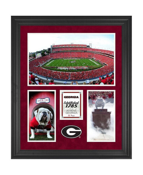 Georgia Bulldogs Sanford Stadium Framed 20'' x 24'' 3-Opening Collage