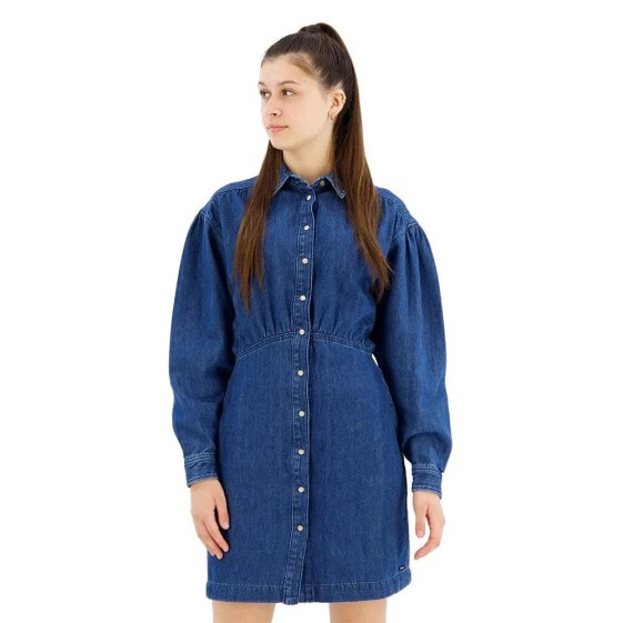 PEPE JEANS Julie Long Sleeve Short Dress