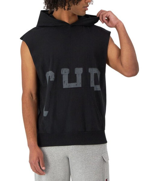 Men's Relaxed Fit Middleweight Sleeveless Logo Hoodie