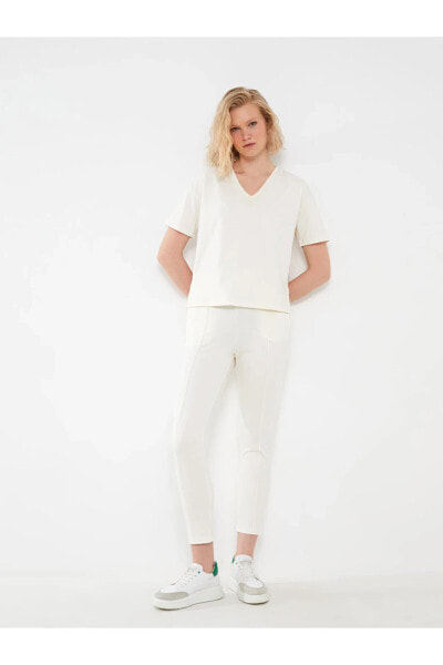 Брюки LC Waikiki Elastic Waist Straight Pants