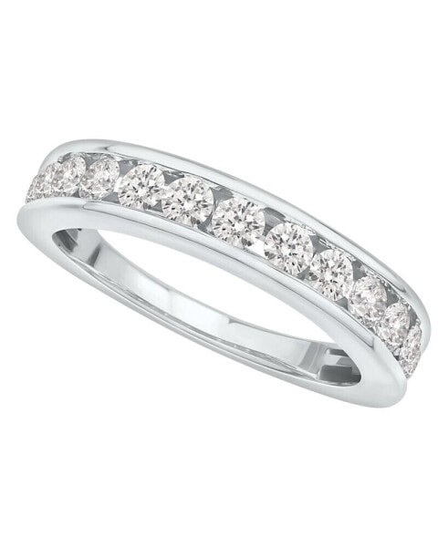 Certified Diamond Channel Band (1 ct. t.w.) in 14K White Gold or Yellow Gold