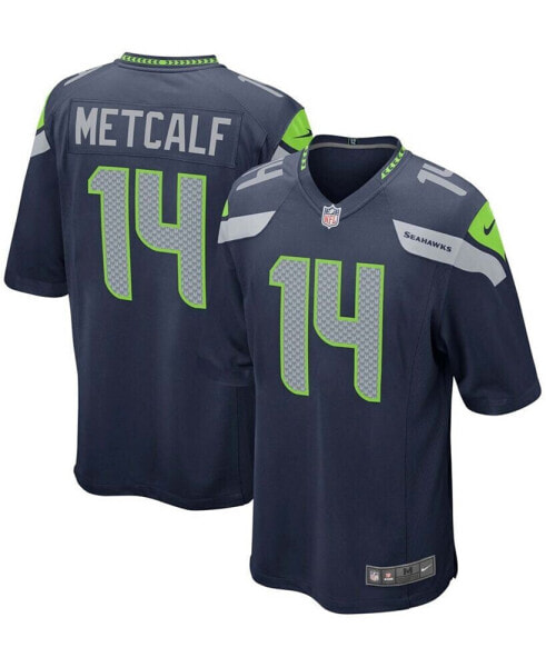 Men's DK Metcalf College Navy Seattle Seahawks Game Team Jersey