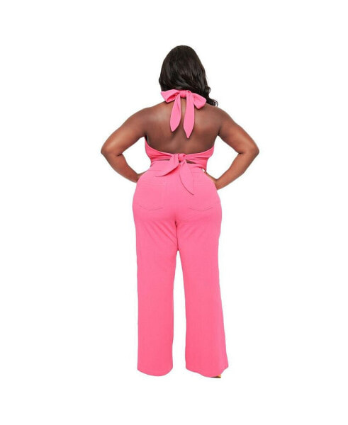 Plus Size 1960s High Waist Flare Pants