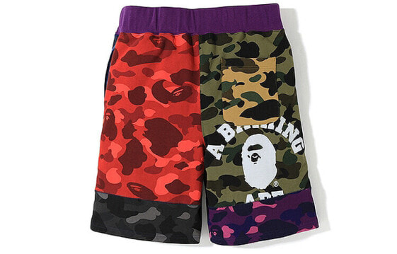 Шорты A Bathing Ape Mix Camo Crazy Multi 1F30-153-9 Синие