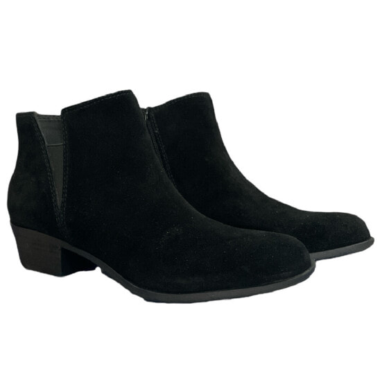 Lucky Brand Women's Bessie Cuban Heel Side Zip Ankle Boot