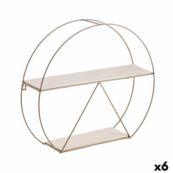 Shelves Vinthera Moa Golden Steel 50 x 12 cm (6 Units)