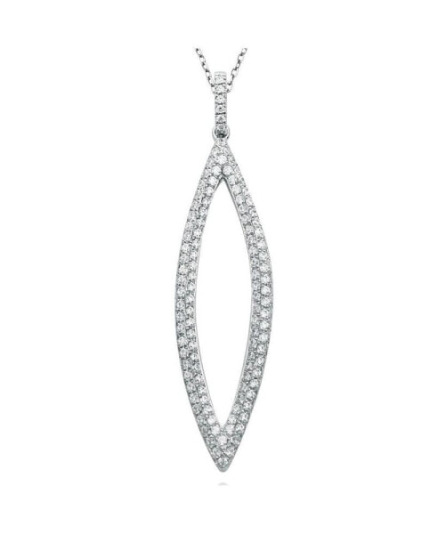 Suzy Levian Pave Cubic Zirconia Sterling Silver Pendant