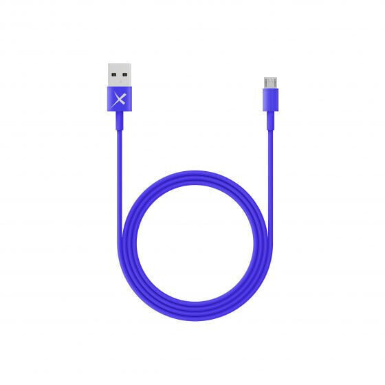 Xlayer 214099 - 1 m - Micro-USB A - USB A - USB 2.0 - Blue