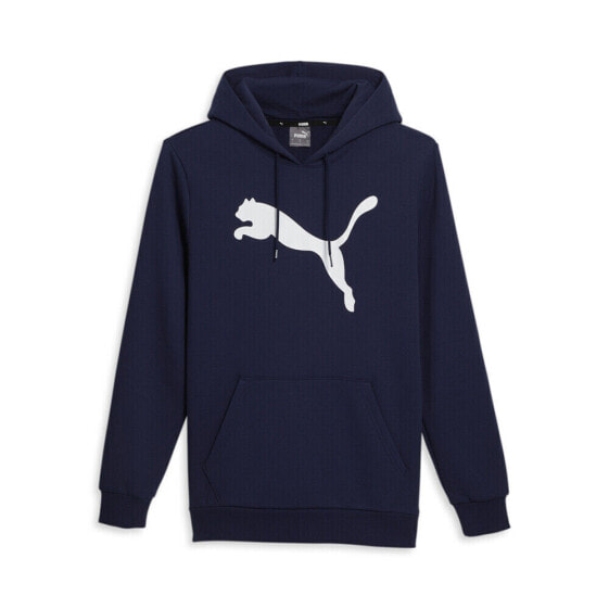 Puma Cat Logo Pullover Hoodie Mens Blue Casual Outerwear 67271206