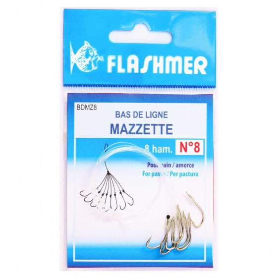 FLASHMER Mazzette Tied Hook 8 Hooks