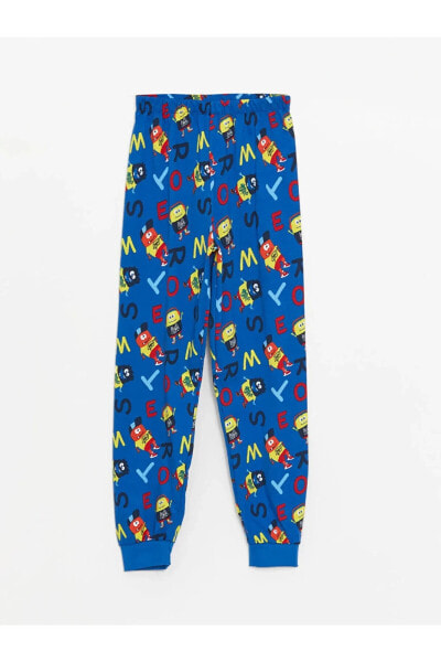 LCW Kids Beli Lastikli Baskılı Erkek Çocuk Pijama Alt