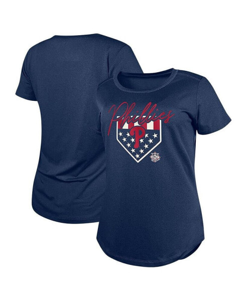 Women's Navy Philadelphia Phillies Americana T-Shirt