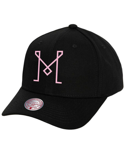 Men's Black Inter Miami CF Logo Low Profile Adjustable Hat