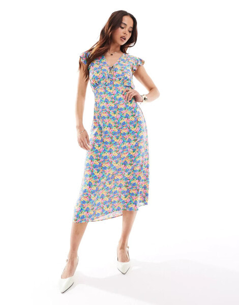 Nobody's Child midi dress in multi floral