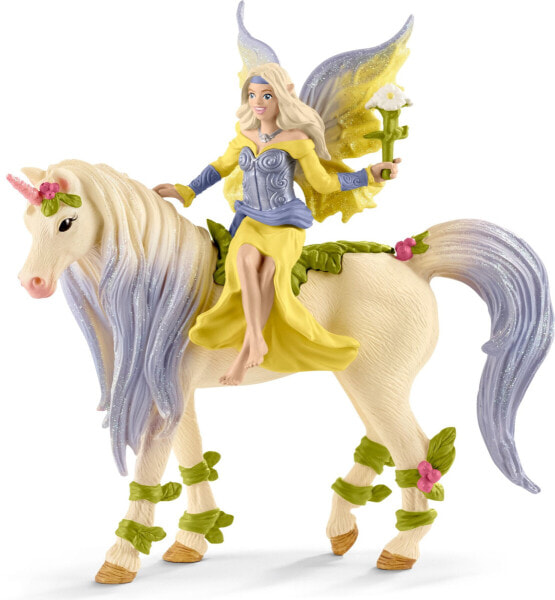 Игрушка Schleich Единорог с цветами Sera Unicorn with Flower Fantasy World (Фэнтезийный мир)