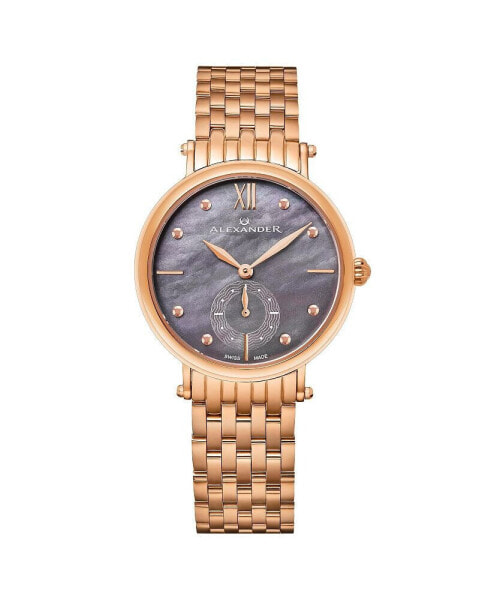 Часы Alexander Ladies Quartz Small-second Pink Gold Steel