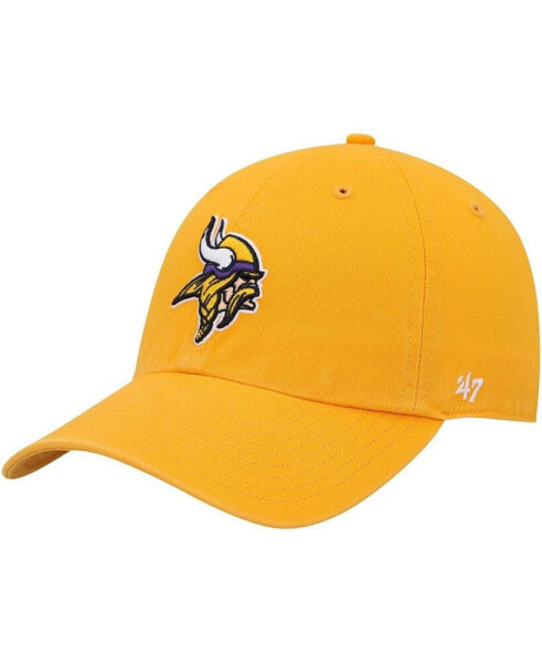 Men's Gold Minnesota Vikings Clean Up Alternate Adjustable Hat