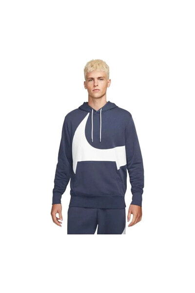 Толстовка Nike Sportswear Swoosh Semi-Brushed Back Pullover Hoodie Erkek Sweatshirt