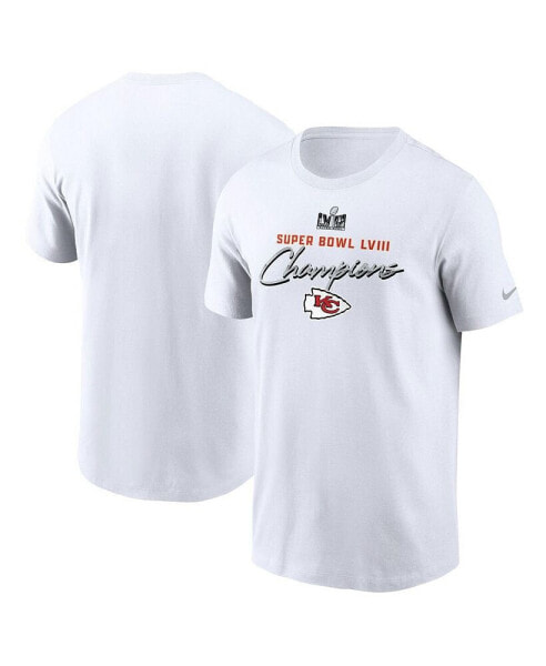Men's White Kansas City Chiefs Super Bowl LVIII Champions Classic T-shirt