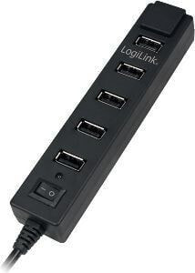 USB-концентратор USB LogiLink 7x USB-A 2.0 (UA0124)