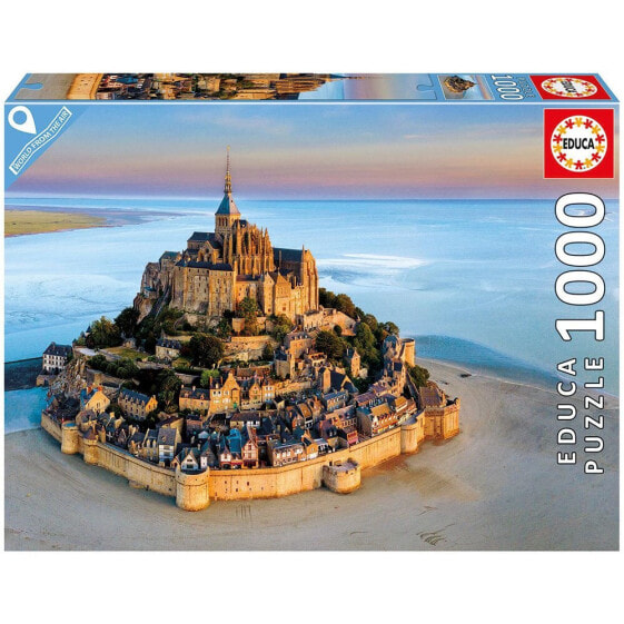 EDUCA BORRAS Puzzle 1000 Mont Saint Michel From The Air