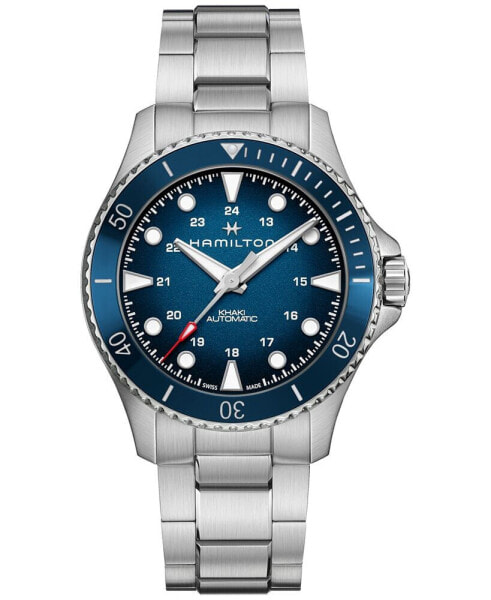 Наручные часы Gevril Men's Madison Swiss Automatic Black Leather Watch 39mm.