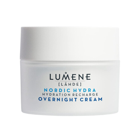 LUMENE Nordic Hydra [LÄHDE] Hydration Recharge Night Cream with Hyaluronic Acid, Vegan 50 ml