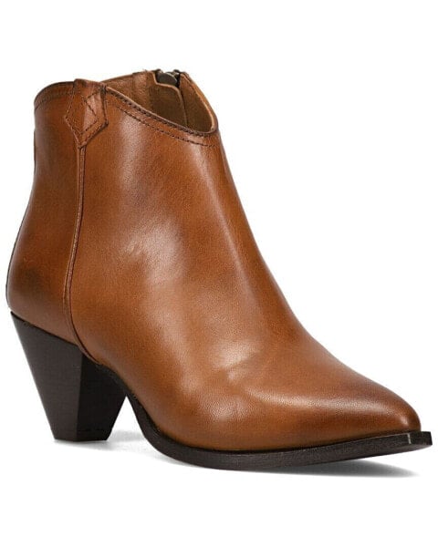 Frye June Leather Western Bootie Women's