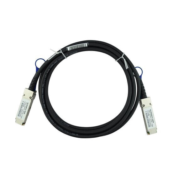 BlueOptics X66211A-1-BL - 1 m - QSFP28 - QSFP28 - Male/Male - Black - 100 Gbit/s