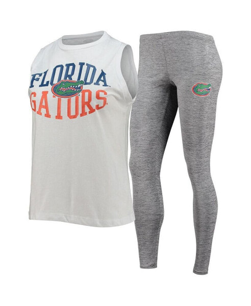 Пижама женская Concepts Sport Florida Gators белая и серая