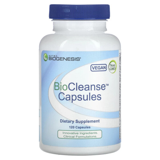 Капсулы слабительные Nutra BioGenesis BioCleanse, 120 шт.